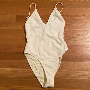 Triangl White One piece bikini